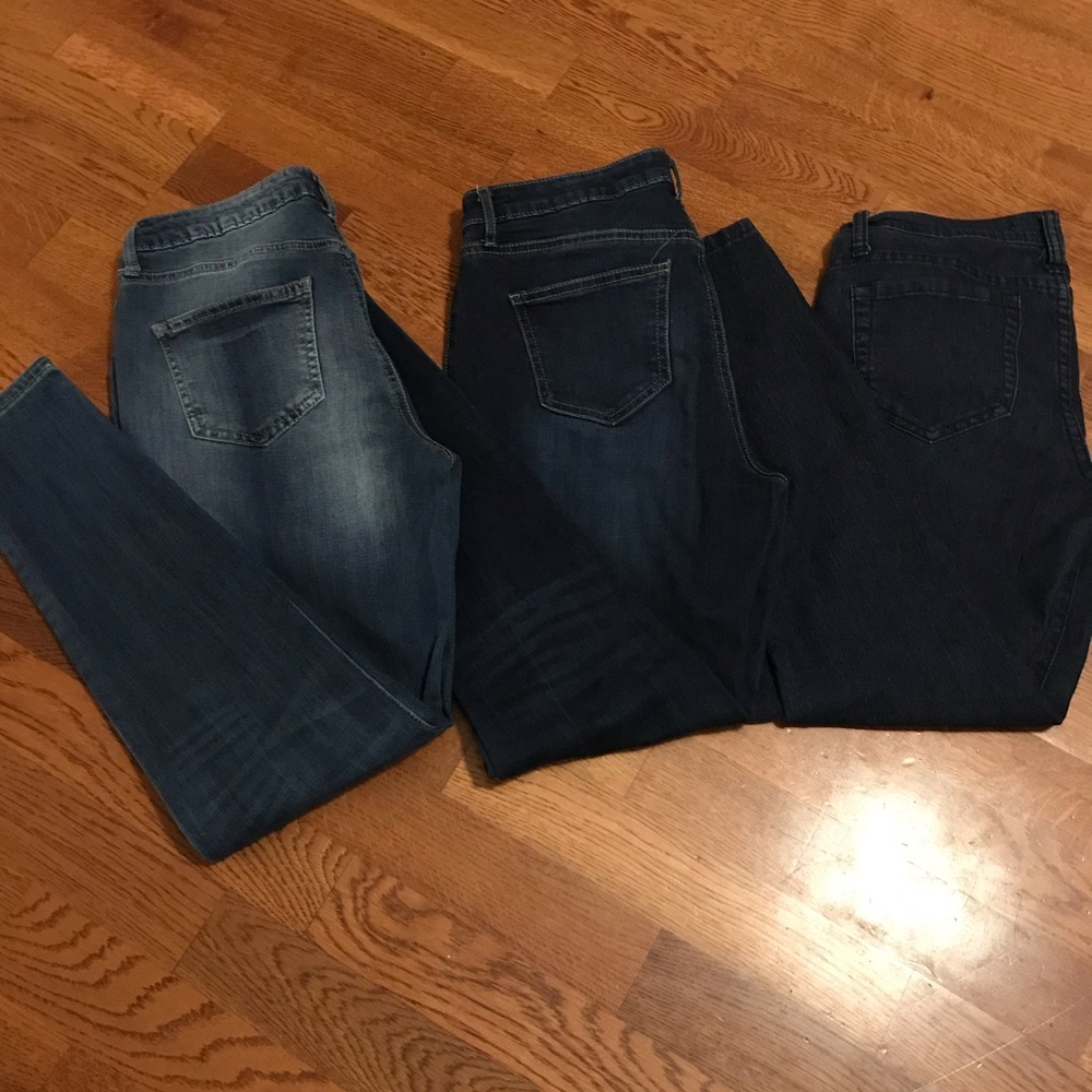 3 pairs of jeans- used for maternity
